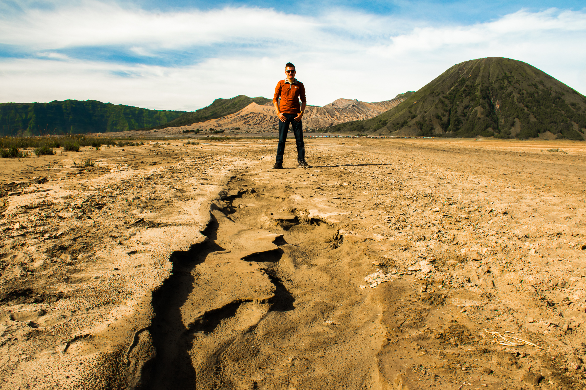 Sopka Bromo, cestovatel