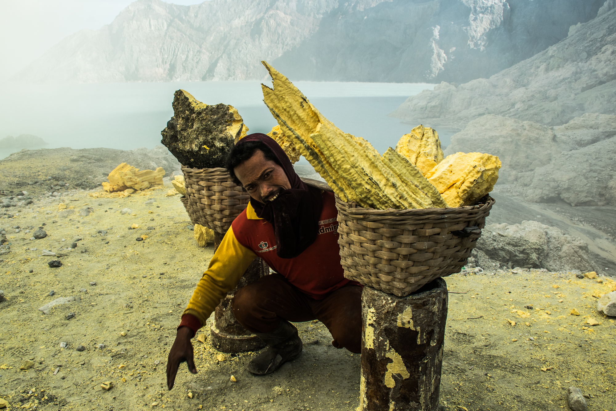 Sirné doly, horníci