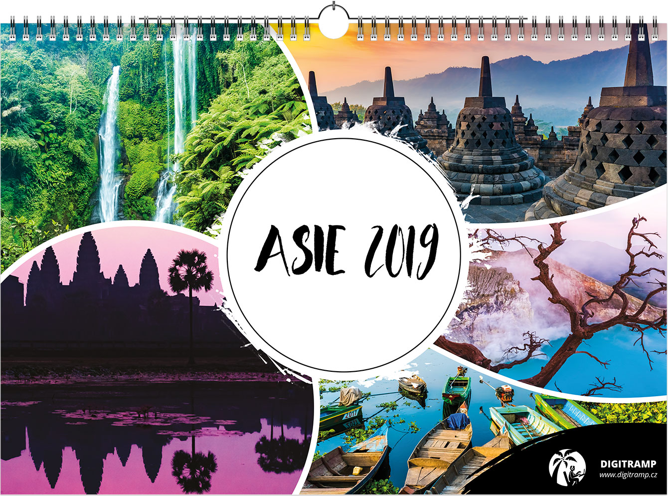 Nástěnný A3 kalendář na rok 2019 - "ASIE"